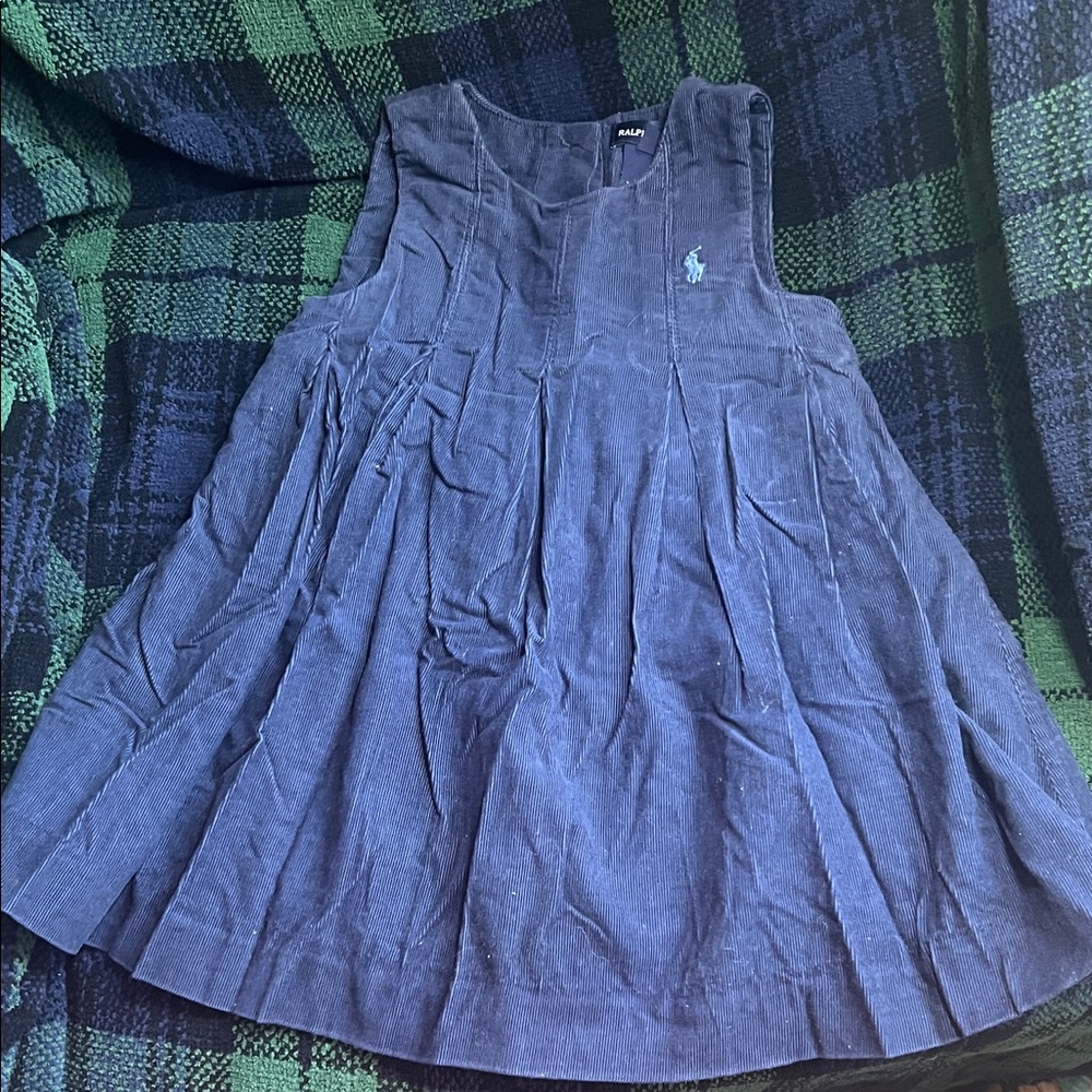 Ralph Lauren Navy Corduroy Dress